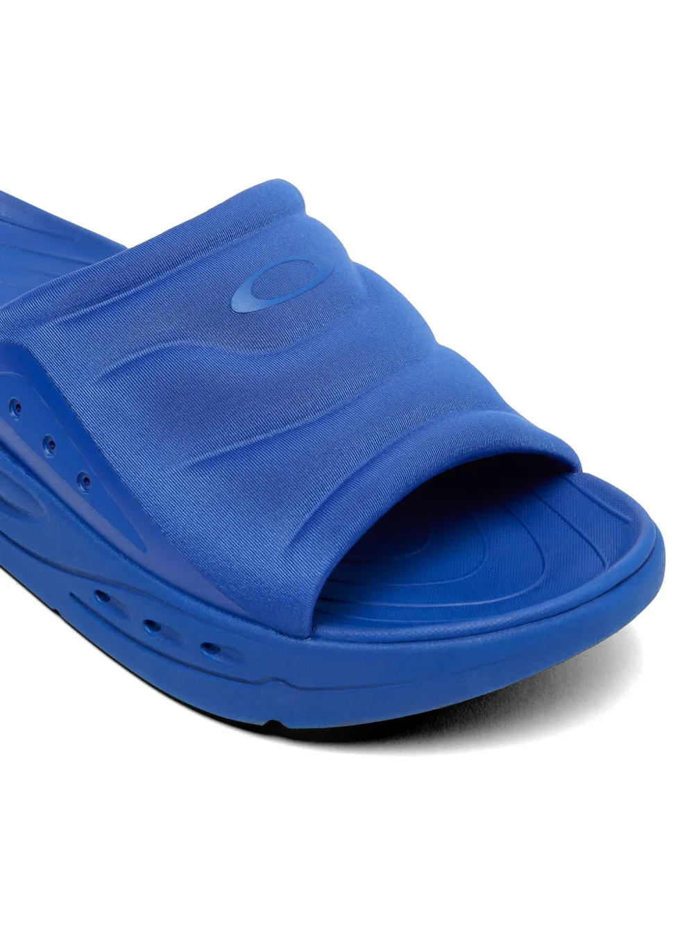 Oakley Gewatteerde slippers met logo-reliëf Blauw