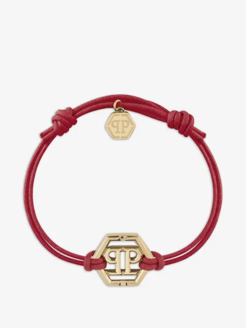Philipp Plein Linked logo-plaque bracelet