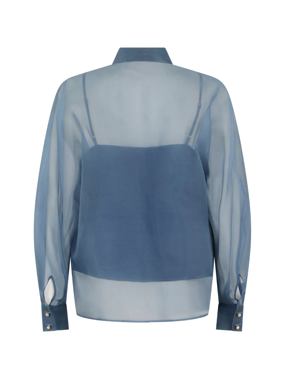 Max Mara Doorzichtige blouse Blauw