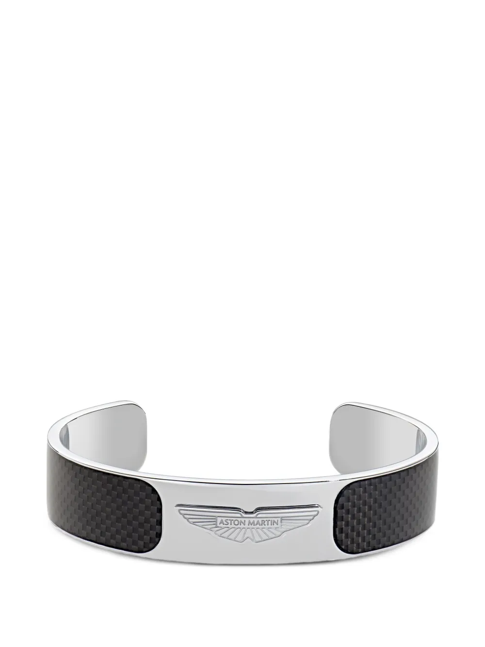 Aston Martin Bracciale rigido con applicazione logo - Argento