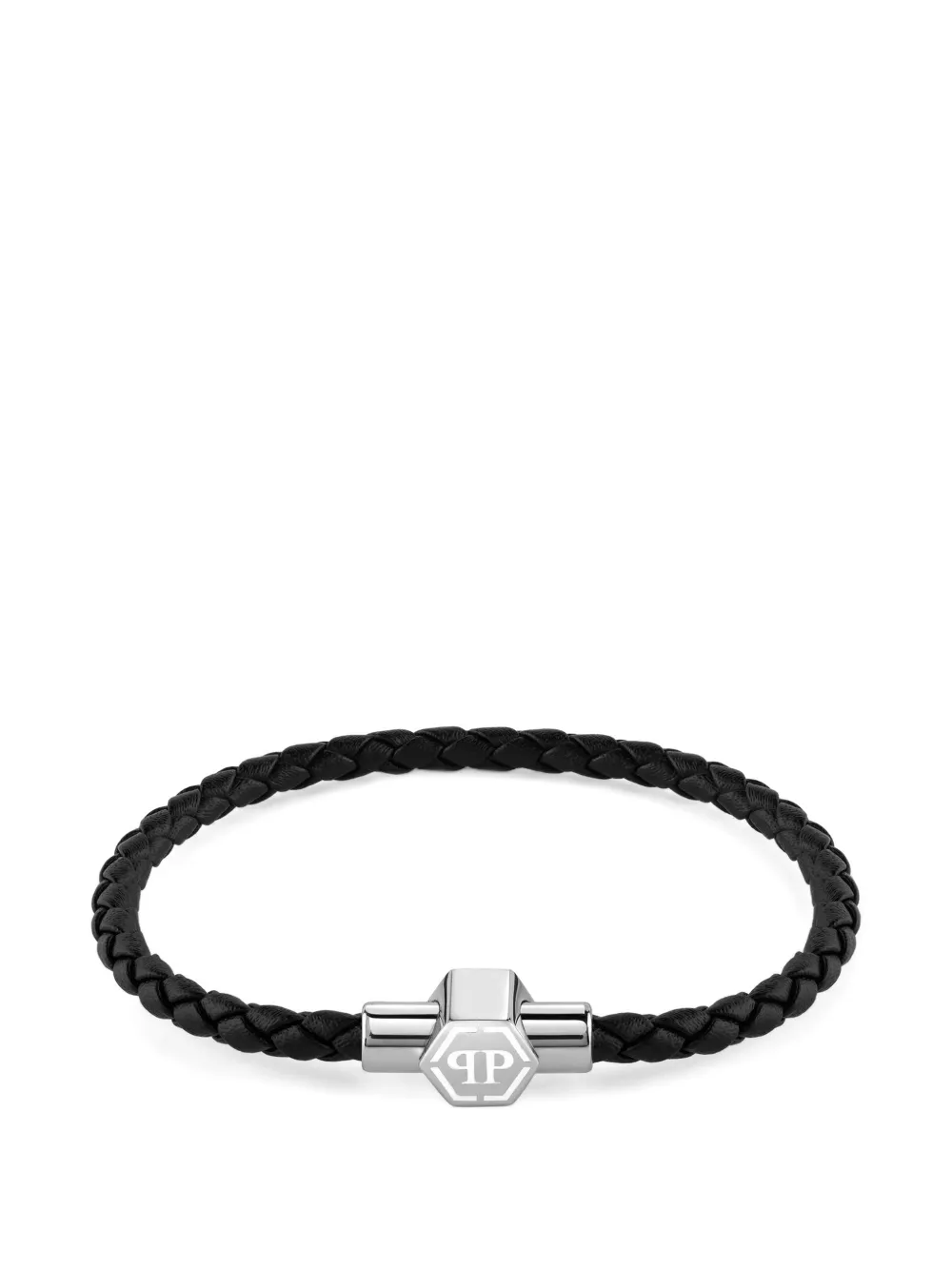 Philipp Plein Bracciale Plein Enigma intrecciato - Argento