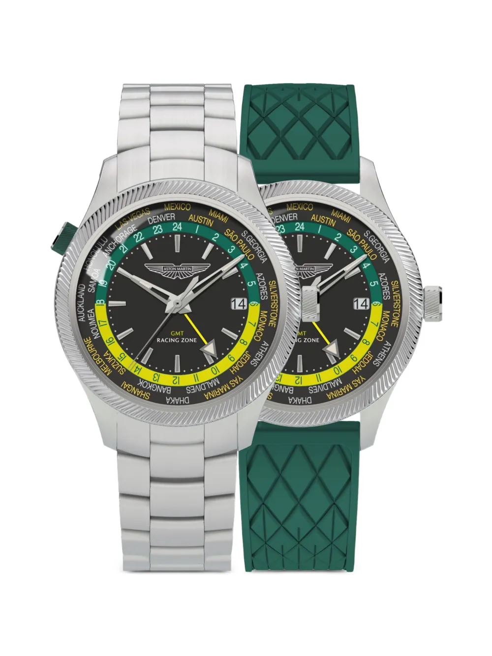 Aston Martin Gmt Racing Zone Armbanduhr 44mm In Schwarz