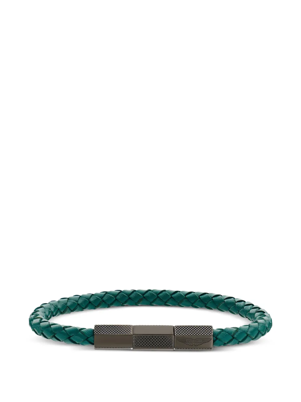 Aston Martin Geflochtenes Lederarmband - Blau