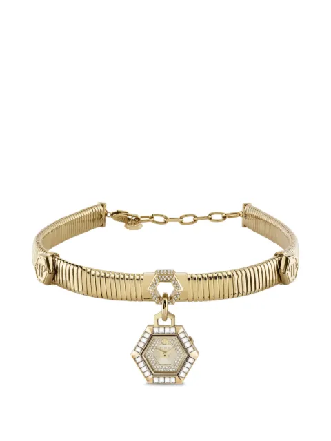 Philipp Plein Plein Cuff crystal-embellished necklace