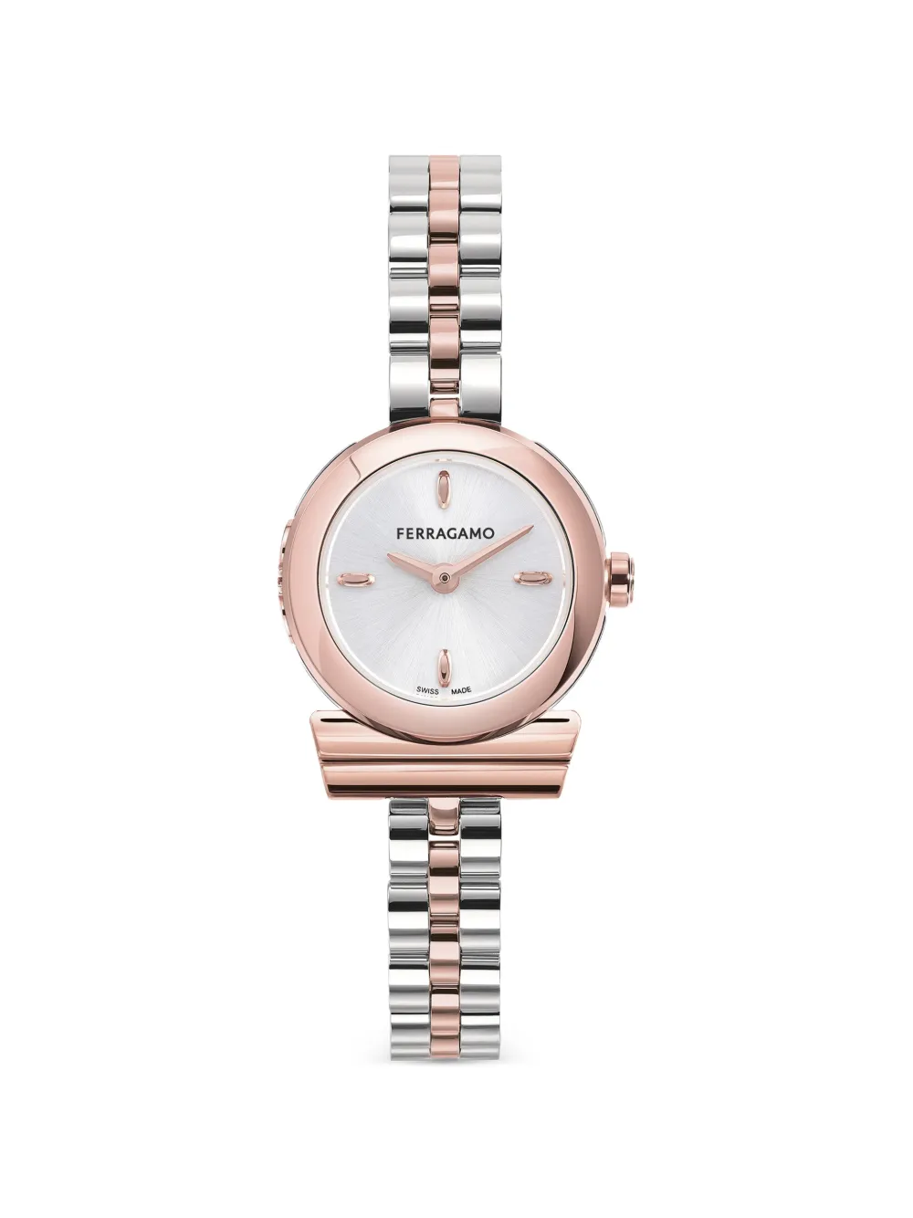 Ferragamo Orologio Gancini 22mm - Bianco