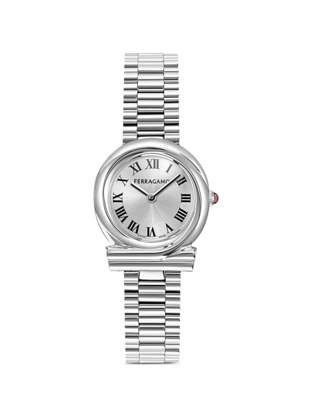 Ferragamo Gancini Twisted 28mm - Argento