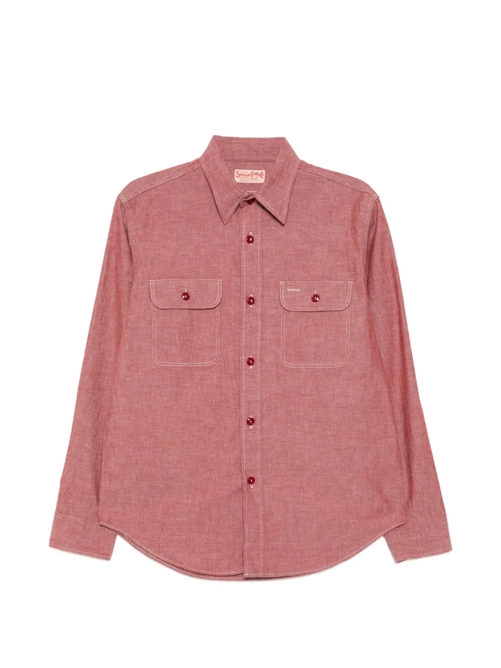 Sugar Cane Jeans chambray shirt - Rot