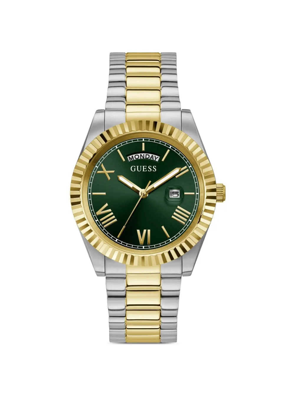 GUESS USA Orologio Connoisseur Coin Edge 42mm - Verde