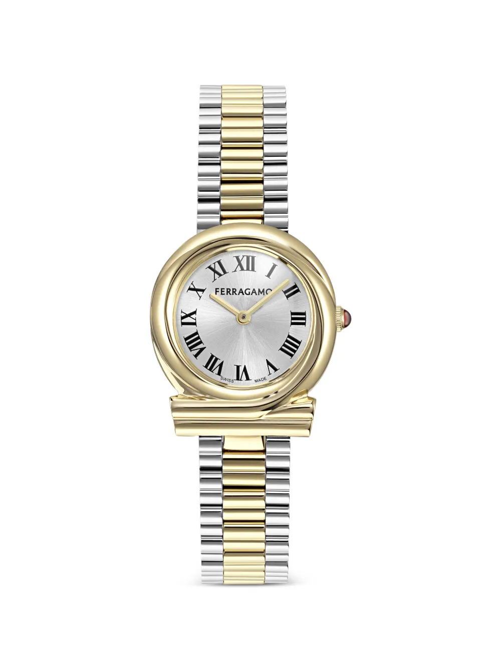 Ferragamo Orologio Gancini Twisted 28mm - Argento