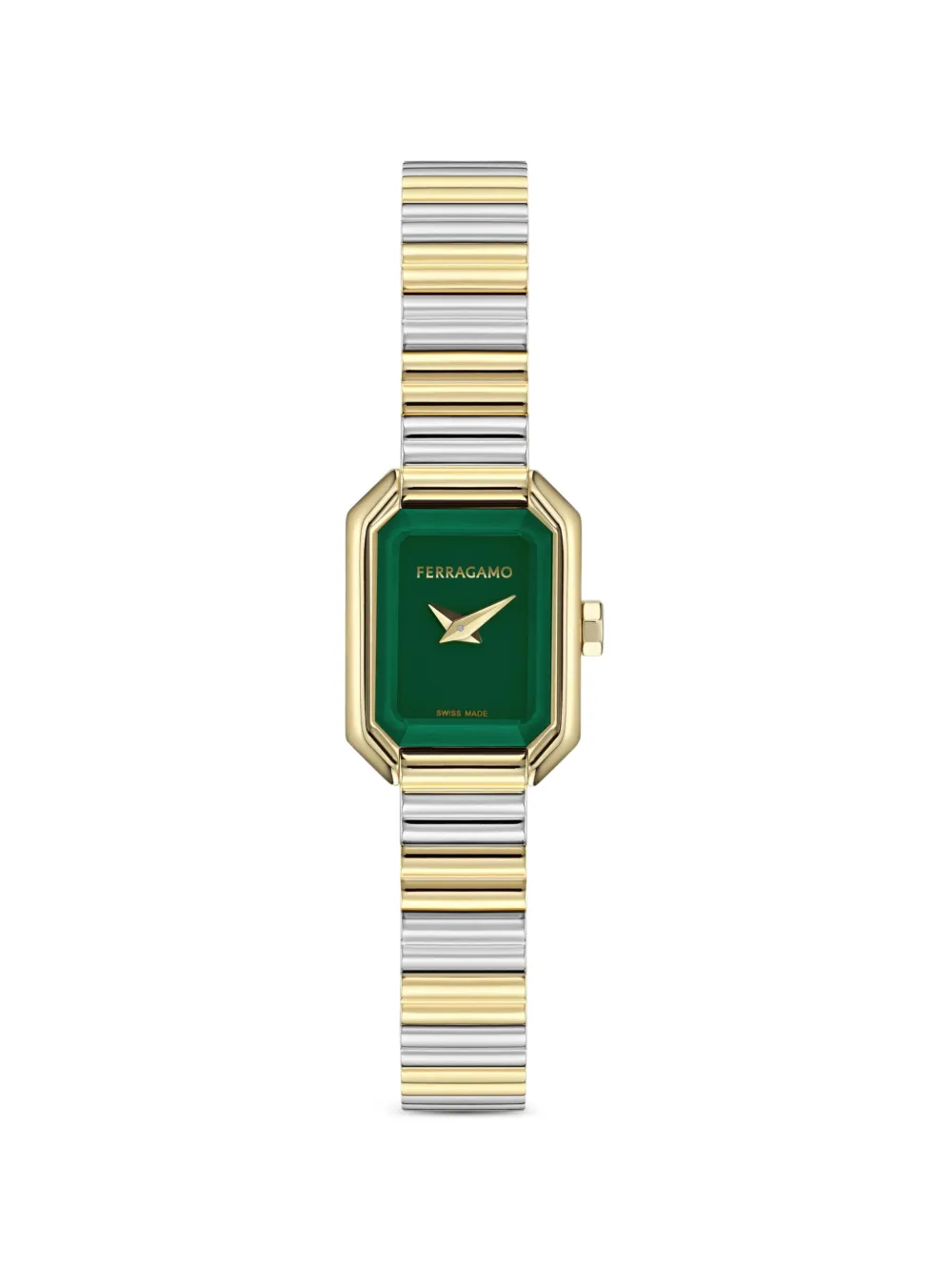 Ferragamo Orologio Crystal Tank Mini 20mm - Verde