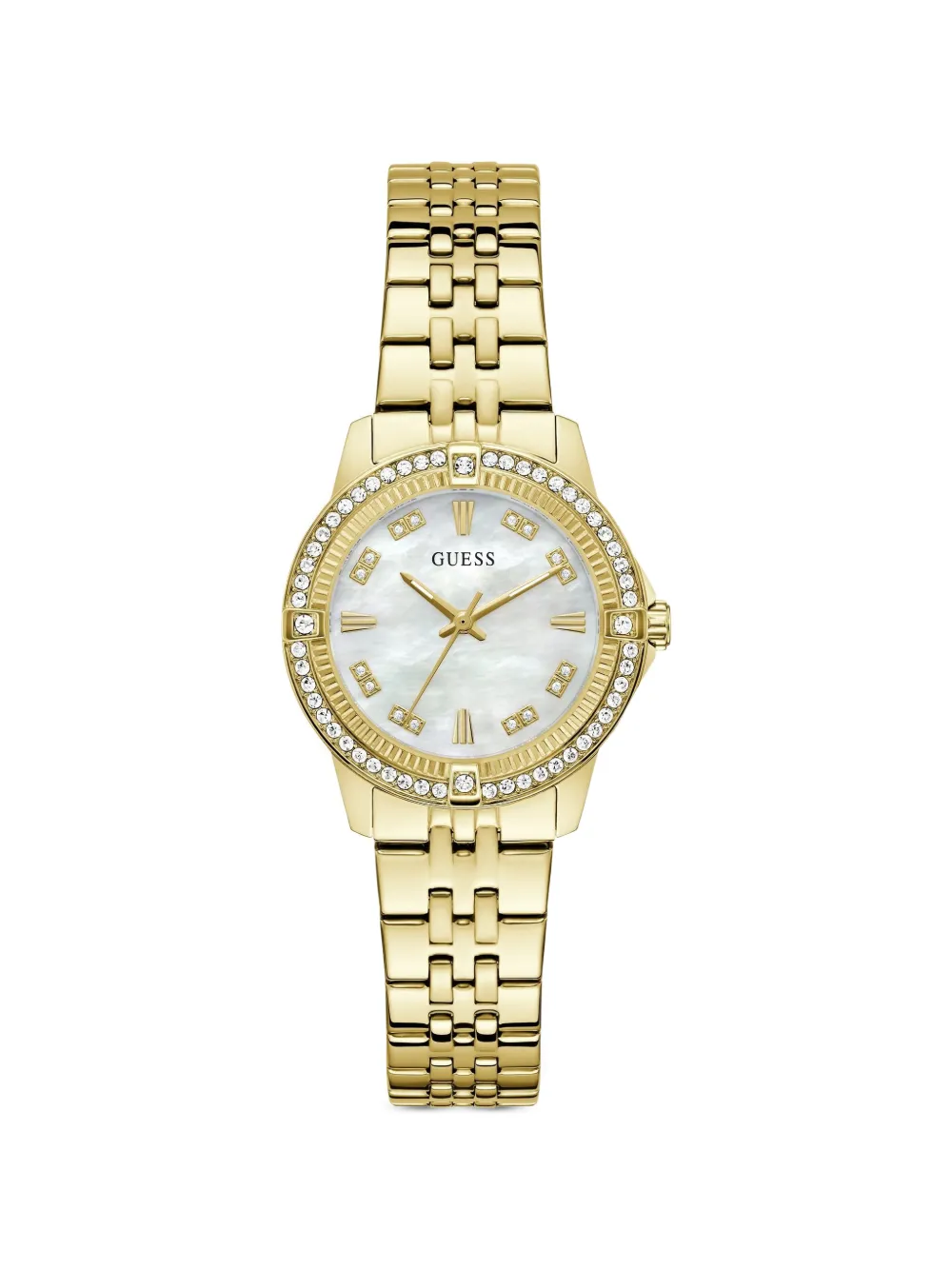 GUESS USA Colette Armbanduhr mit Kristallen 32mm - Weiß