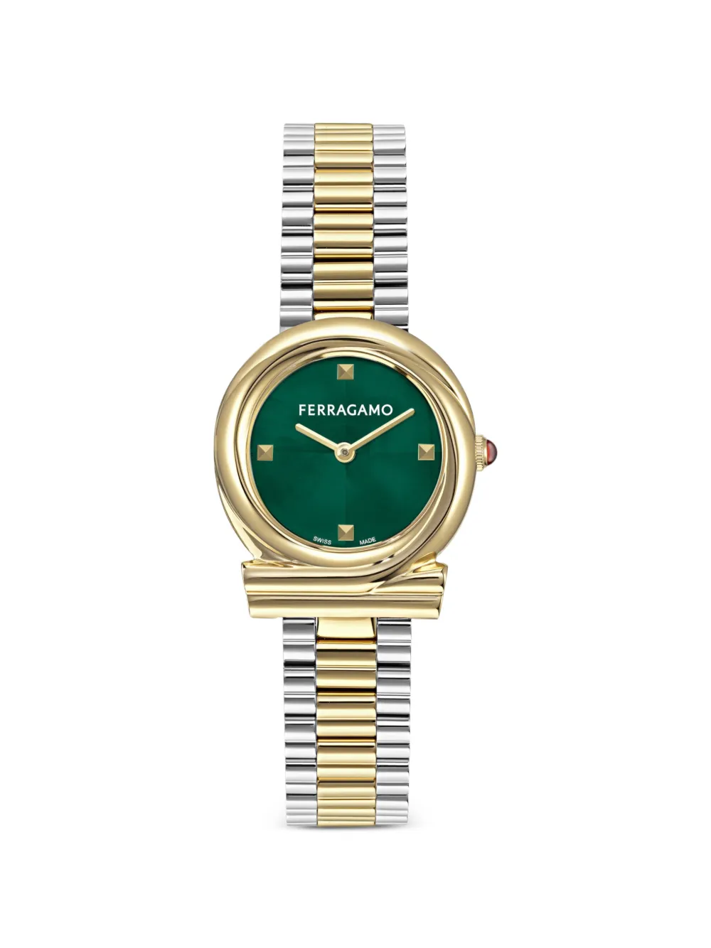 Ferragamo Orologio Gancini Twisted 28mm - Verde