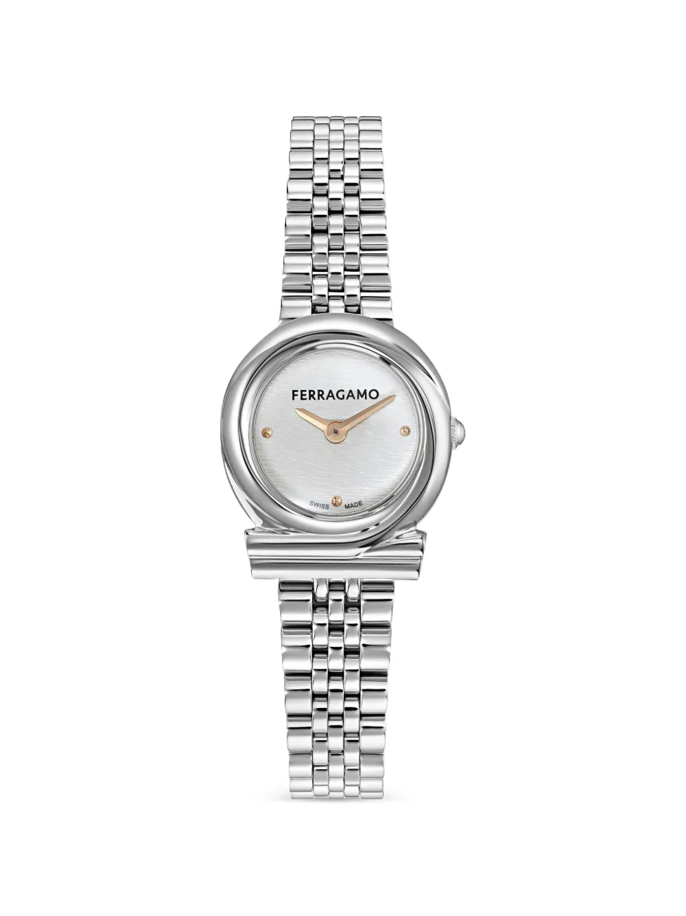 Ferragamo Gancini Twisted 23mm watch - Silver