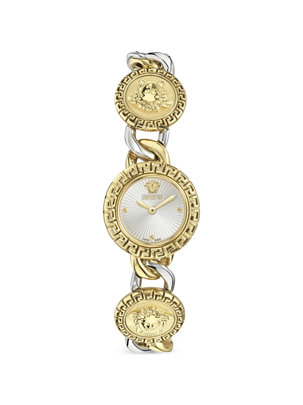 Versace Orologio La Greca Stud Icon 28mm - Argento