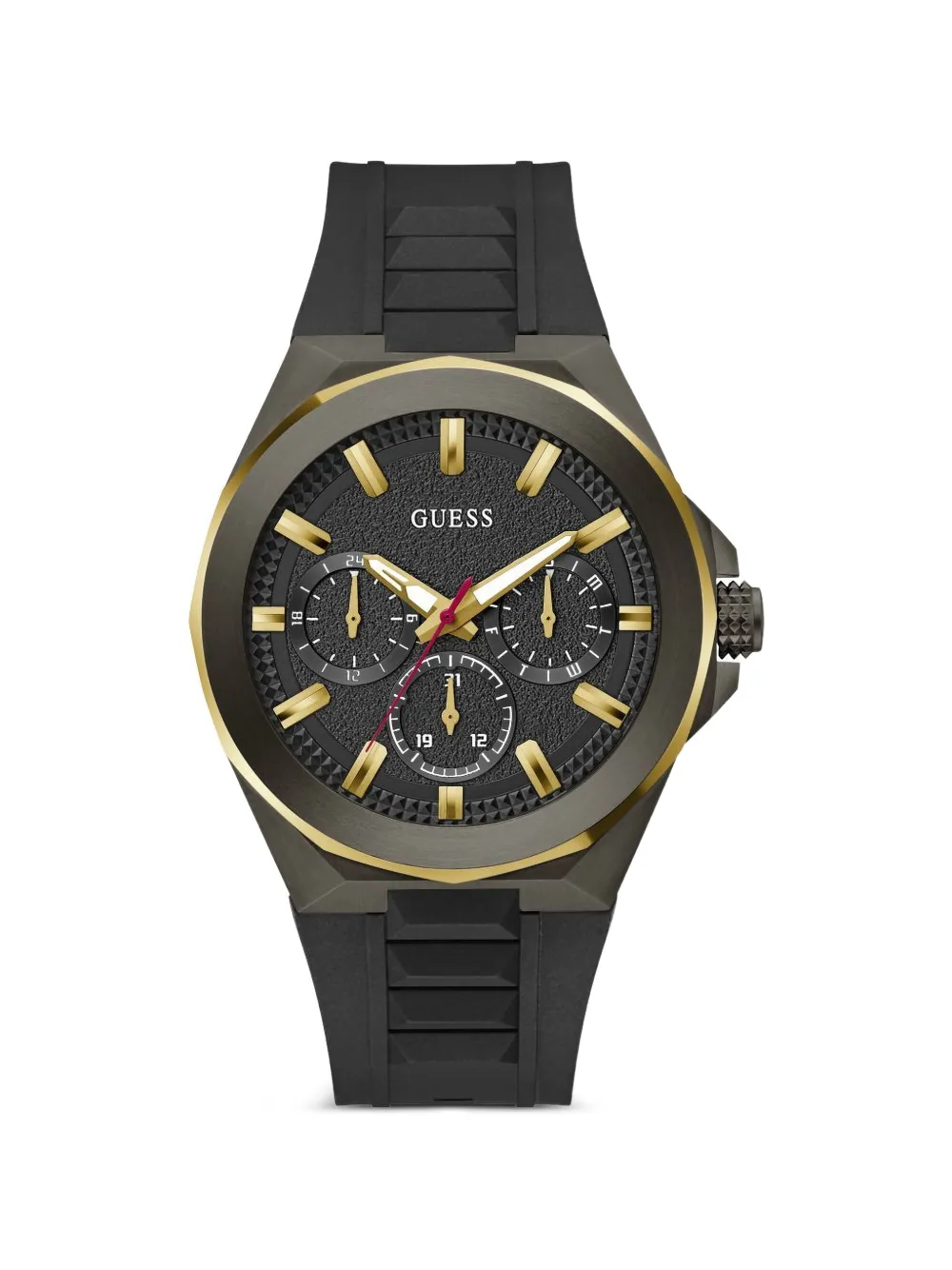 GUESS USA Orologio con logo 46mm - Nero