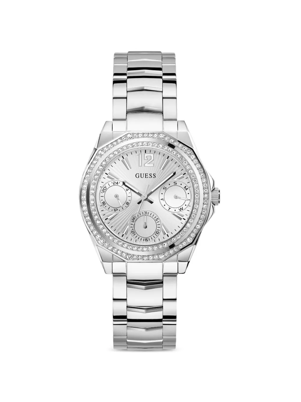 GUESS USA Orologio Ritzy con cristalli 36mm - Argento