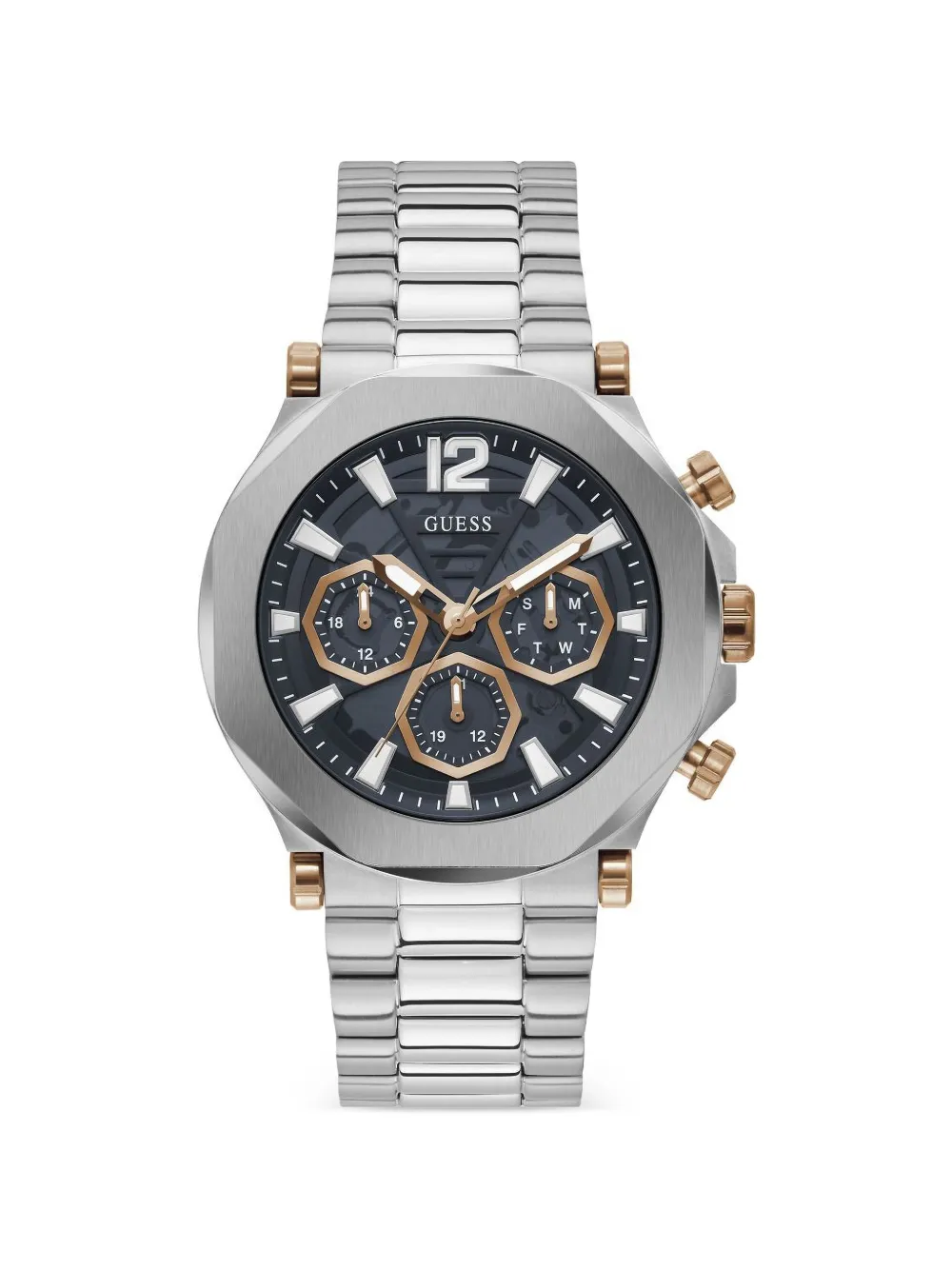 GUESS USA octagonal-case 46mm watch - Nero