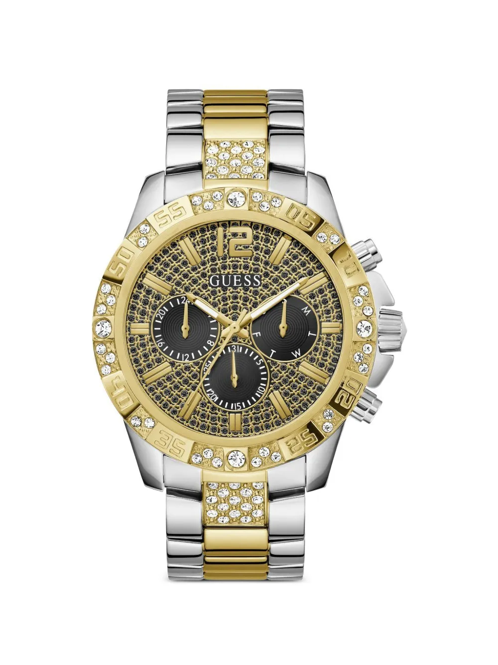 GUESS USA Majestic Crystal 48mm watch - Oro
