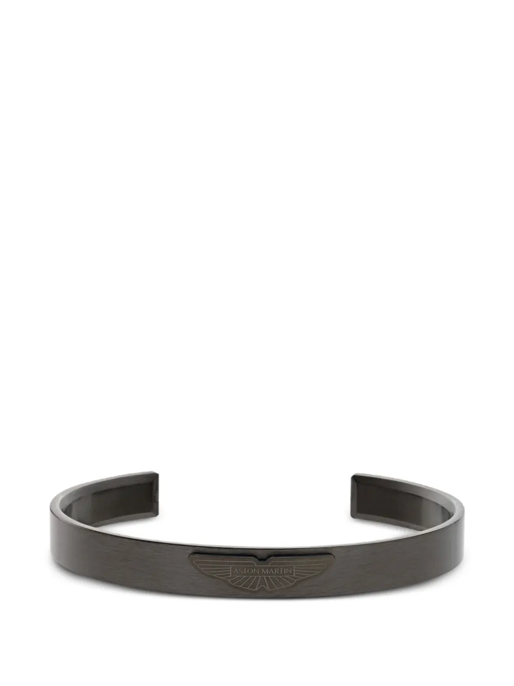 Aston Martin Bracciale rigido con logo inciso - Grigio