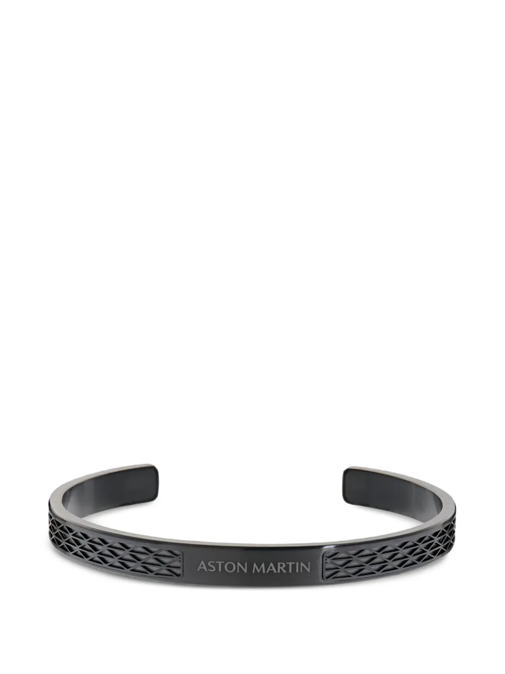 Aston Martin Watches Bracciale rigido con motivo inciso - Nero
