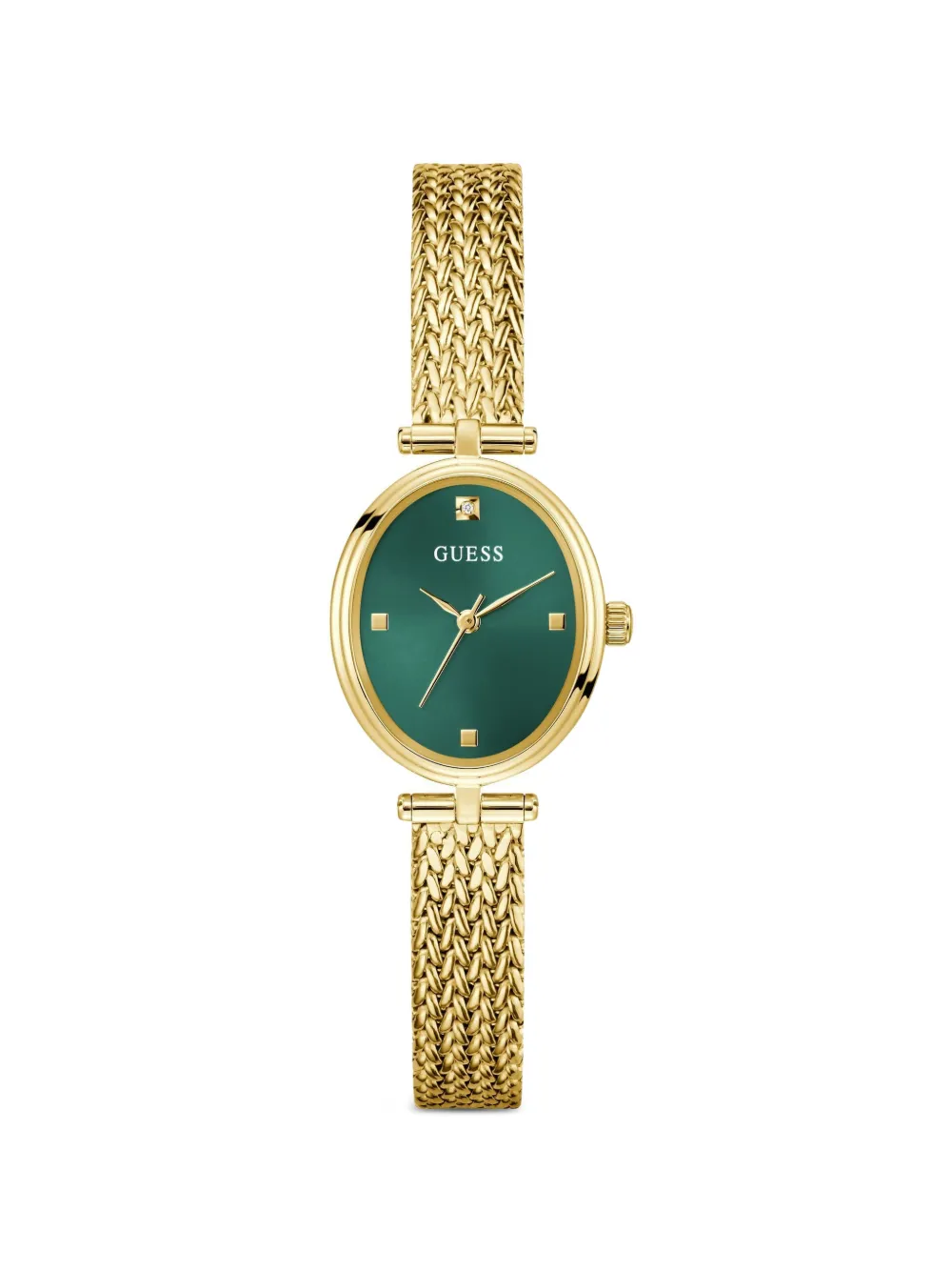 GUESS USA montre Ruby 24 mm à boîtier ovale - Vert