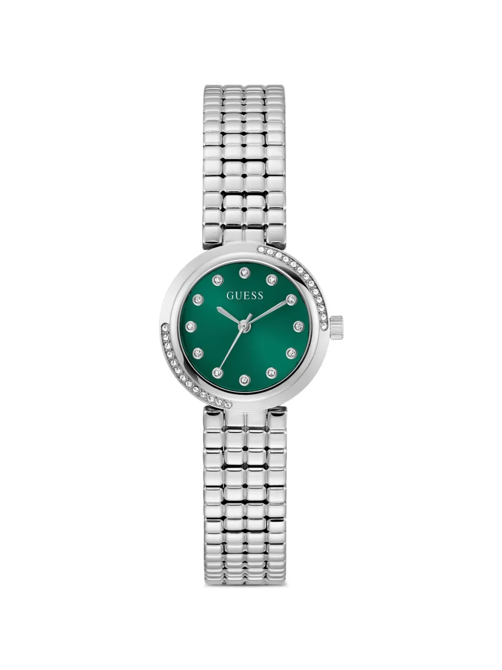 GUESS USA Orologio Clara con cristalli 28mm - Verde