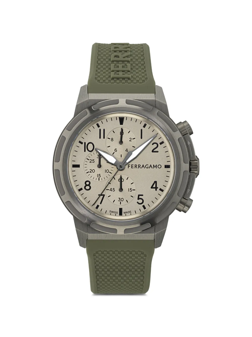 Ferragamo Sport Chrono 44mm watch - Neutrals
