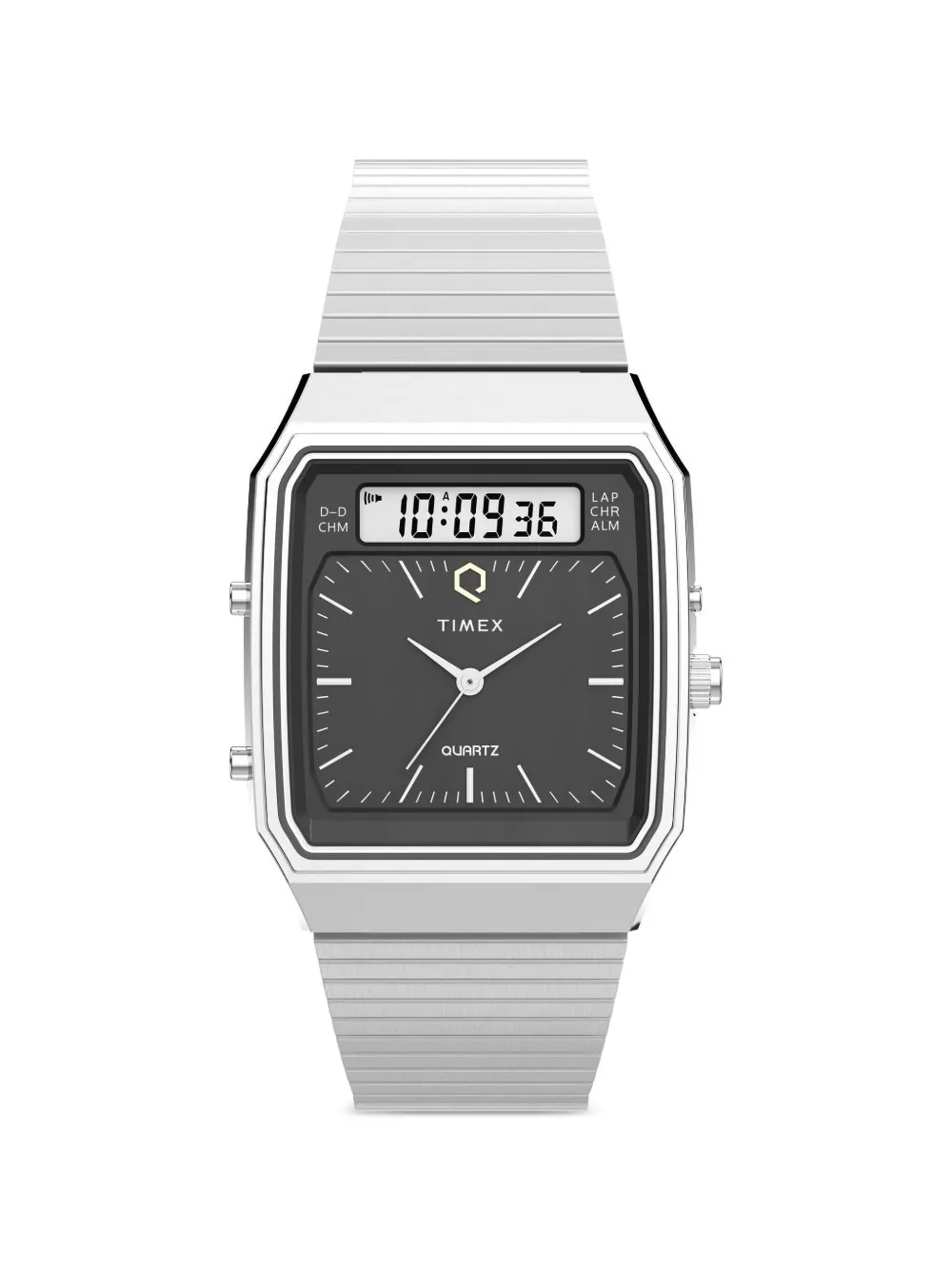 TIMEX Q Timex Ana-Digi Reissue 33mm 1982 - Nero