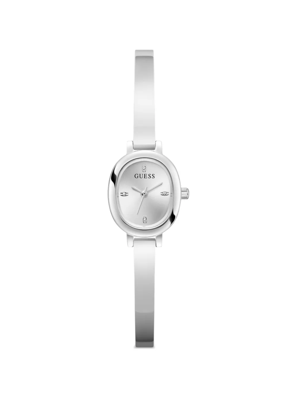 GUESS USA montre à boîtier ovale 21 mm - Argent
