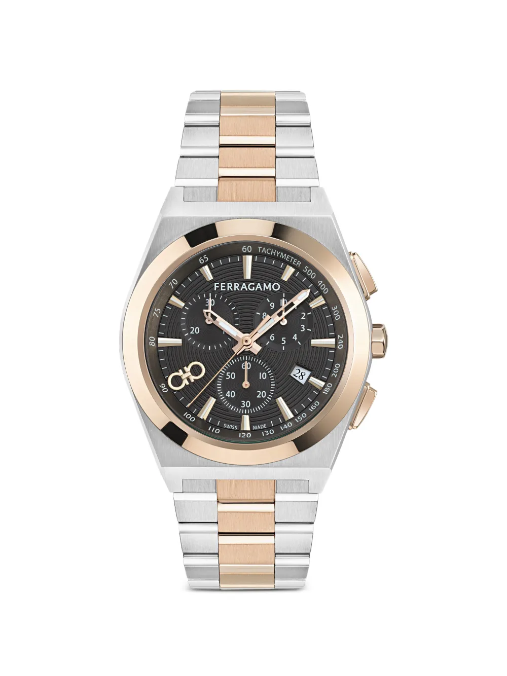Ferragamo Vega Upper East Chrono 42mm watch - Nero