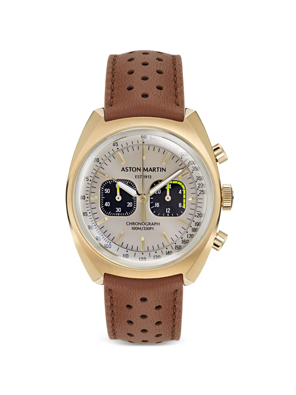 Aston Martin Ts2 Chronograph 42mm Watch In Brown