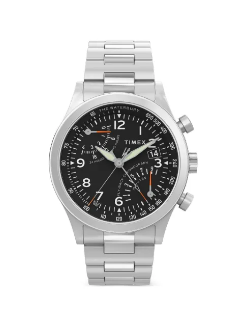 TIMEX Waterbury Traditional Fly Back 43mm chronograph watch