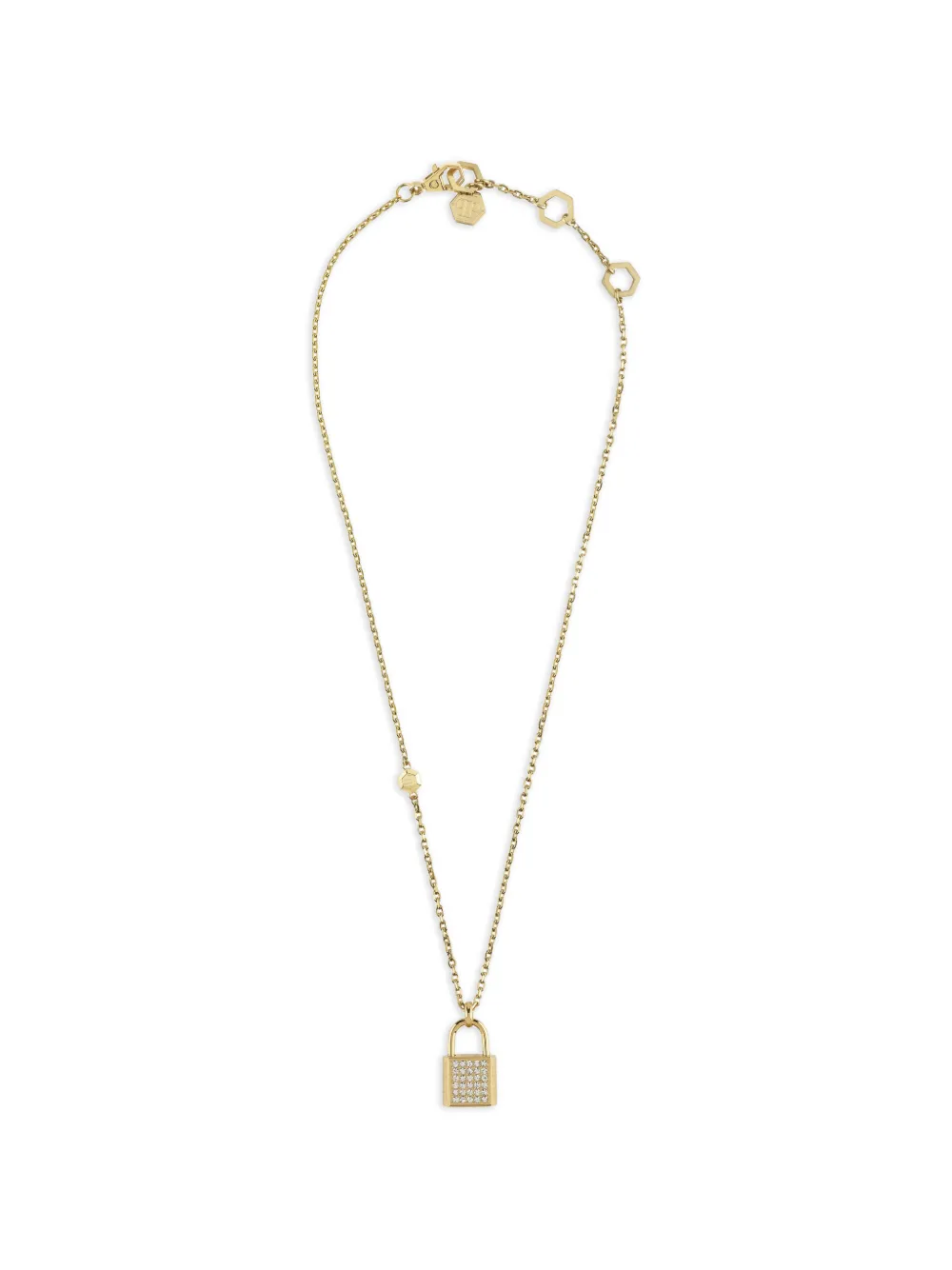 Philipp Plein Valentine padlock necklace - Gold