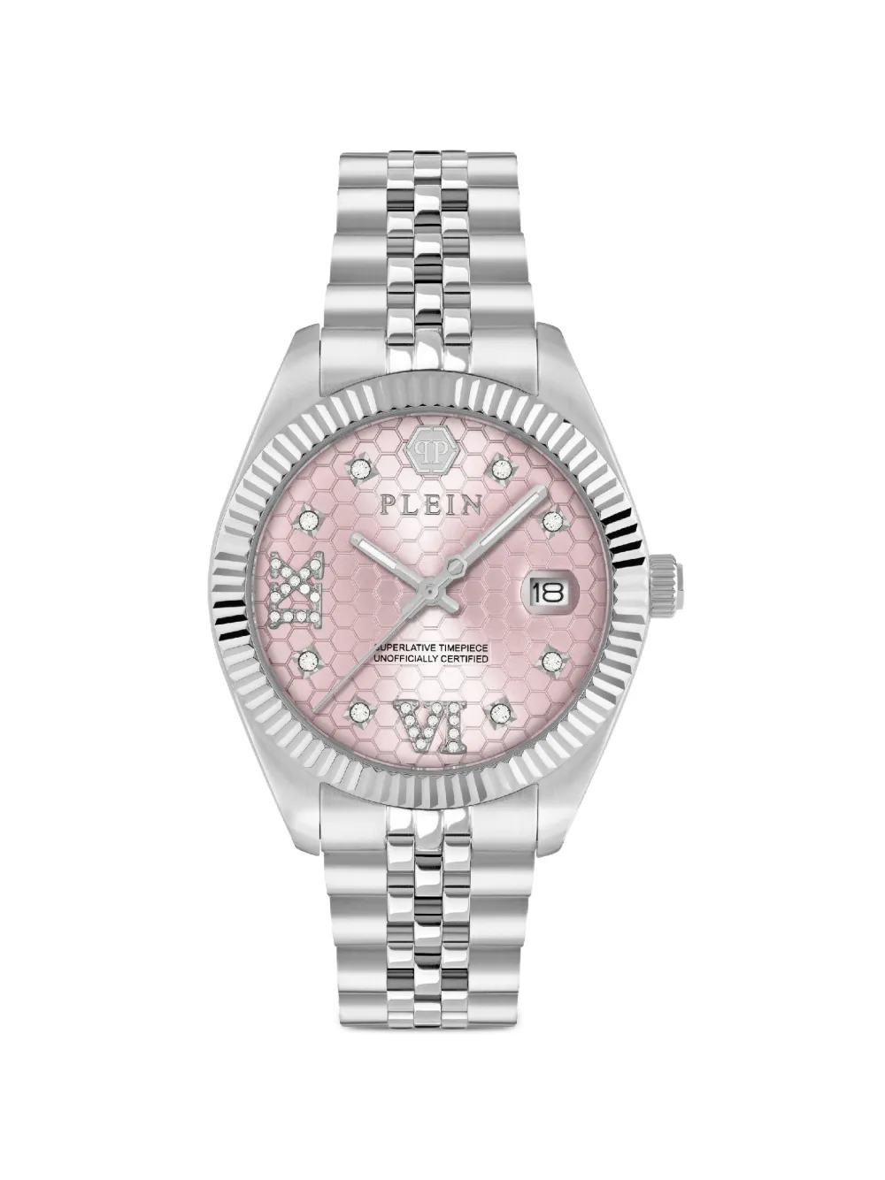 Philipp Plein Date Superlative Armbanduhr 34mm - Rosa