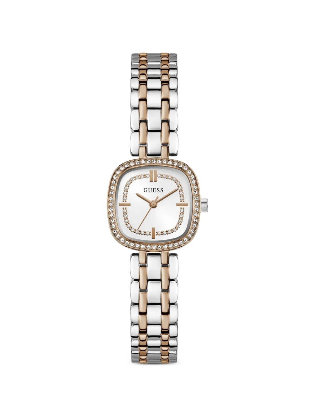 GUESS USA Orologio Hazel con cristalli 25mm - Bianco