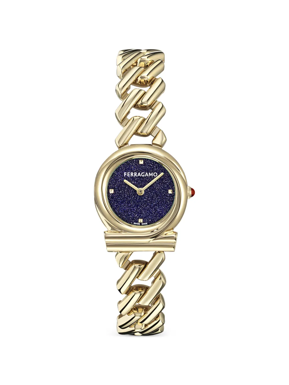 Ferragamo Orologio Gancini 28mm - Blu