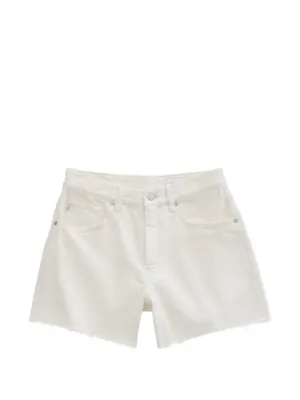 【OFF WHITE】ツイル ベーシック  オフホワイト ショーツ PERFECTO® ワイドパンツ - オフホワイト - SCRT