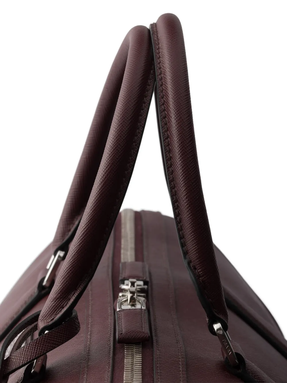 Prada Saffiano leren reistas Rood