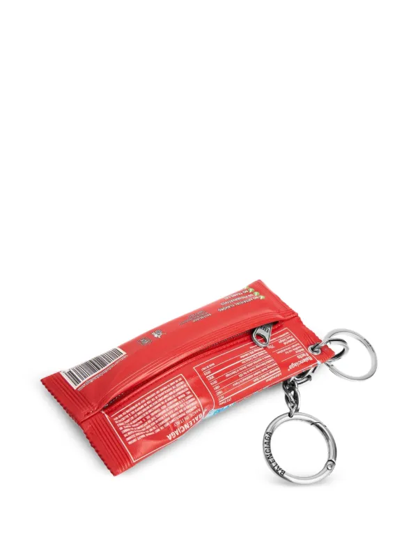 Balenciaga snack-pouch Keyring | Red | FARFETCH
