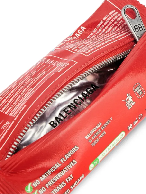 Balenciaga snack-pouch Keyring | Red | FARFETCH