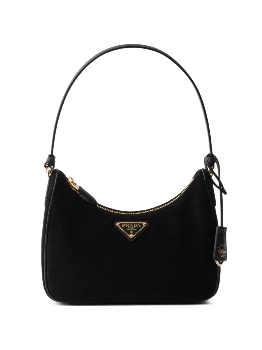 Prada Re-Edition 2005 suede mini-bag - Black