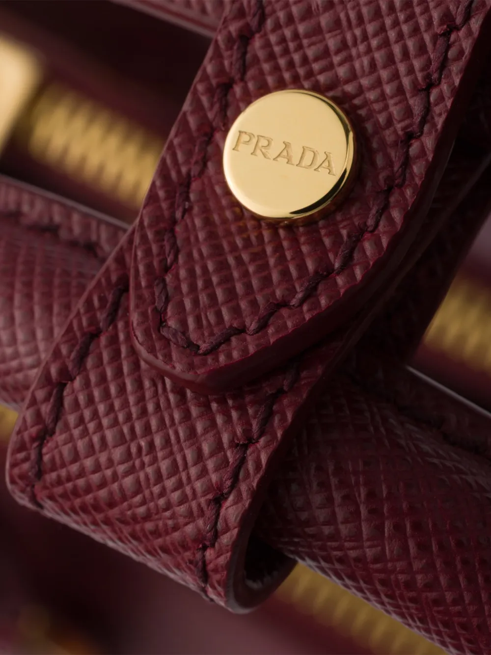 Prada Galleria Saffiano leren shopper Rood