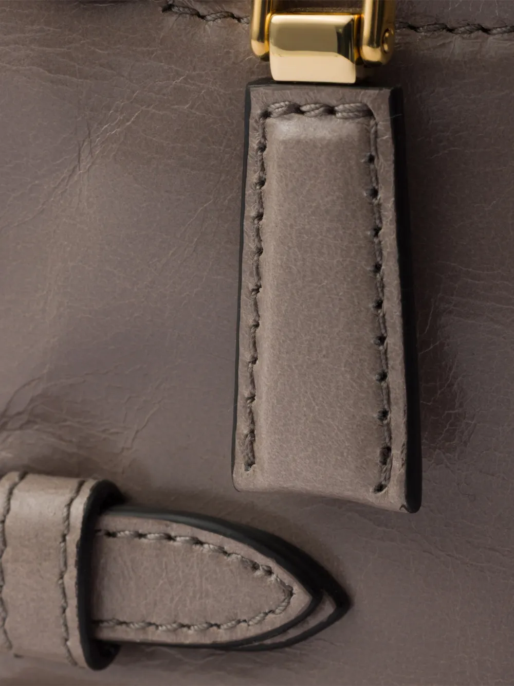 Prada Kleine leren schoudertas Grijs