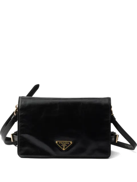 Prada mini leather shoulder bag