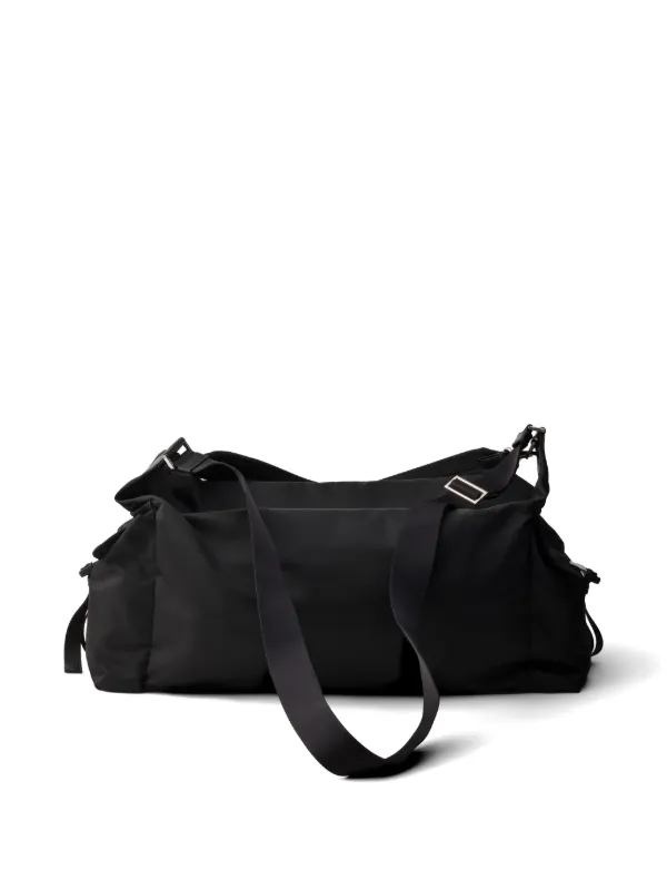 Prada リナイロン レザーダッフルバッグ | ブラック | FARFETCH JP