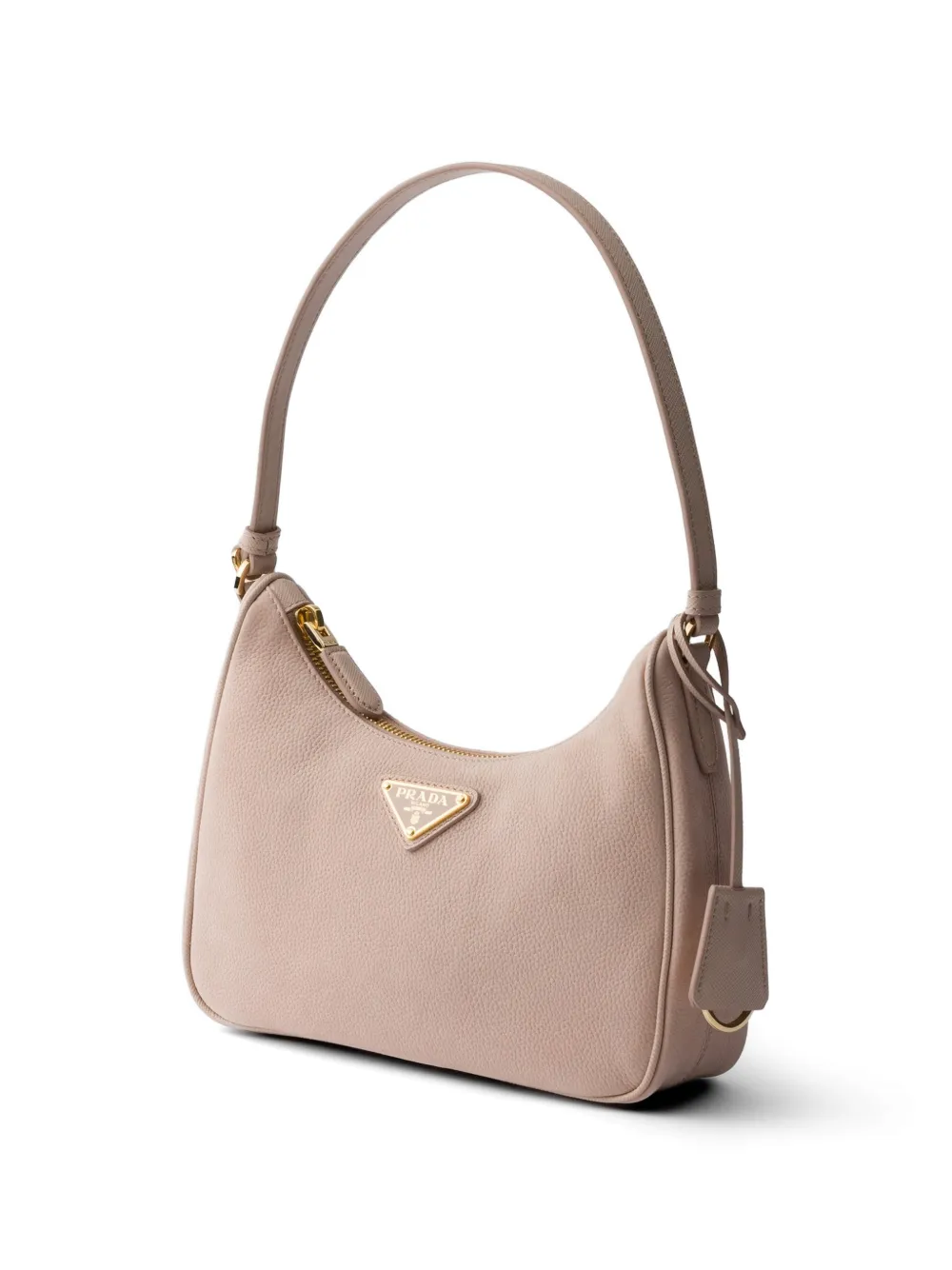 Prada Re-Edition 2005 schoudertas van nubuck en saffiano leer Roze