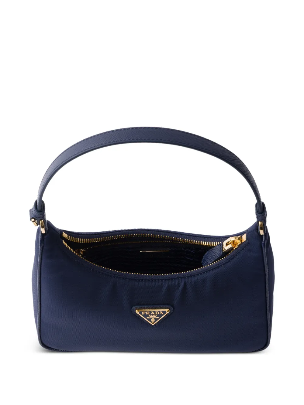 Prada Re-Edition 2005 Re-Nylon en Saffiano mini-tas Blauw