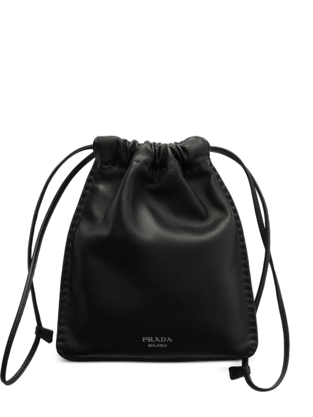 Prada nappa leather smartphone pouch - Nero