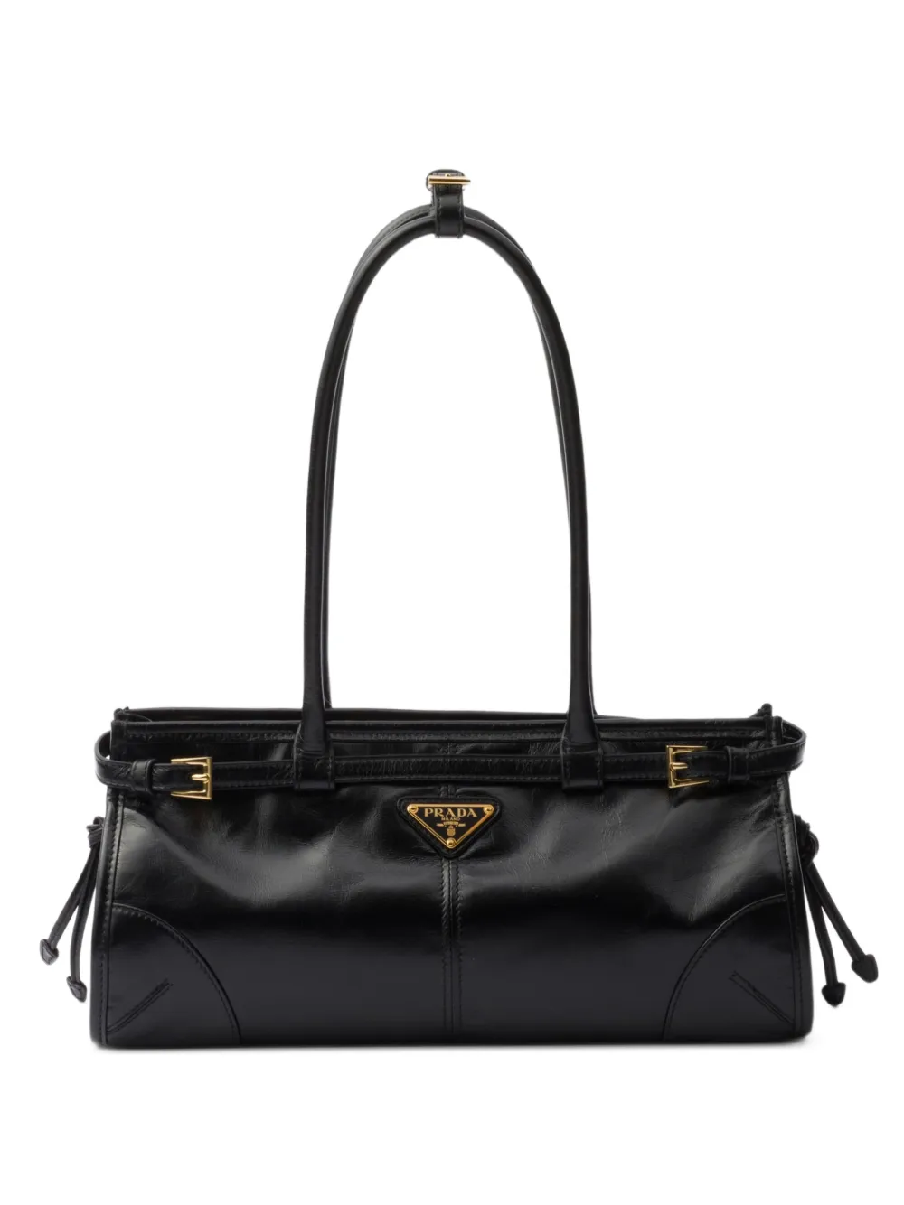 Prada Bonnie medium leather handbag - Black