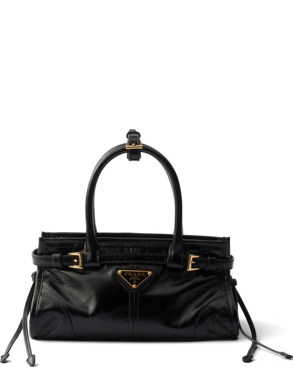 Prada Bonnie leather mini handbag - Schwarz